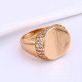 12009 Promocional de calidad superior 18k color oro moda hombre anillo